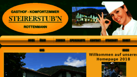 What Steirerstubn.com website looked like in 2018 (5 years ago)