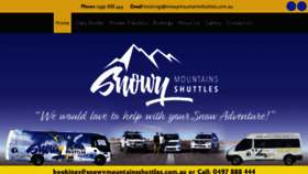 What Snowymountainsshuttles.com.au website looked like in 2018 (5 years ago)