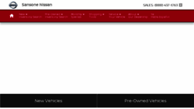What Sansonesnissan.com website looked like in 2018 (5 years ago)