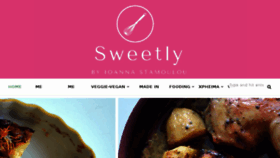 What Sweetly.gr website looked like in 2018 (5 years ago)