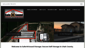 What Safe-n-soundstorage.com website looked like in 2018 (5 years ago)