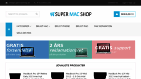 What Supermacshop.dk website looked like in 2018 (5 years ago)