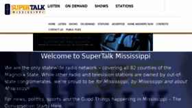 What Supertalk.fm website looked like in 2018 (5 years ago)