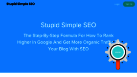 What Stupidsimpleseo.com website looked like in 2018 (5 years ago)
