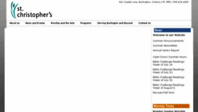 What Stchristophersburlington.com website looked like in 2018 (5 years ago)