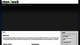 What Stan2web.net website looked like in 2018 (5 years ago)