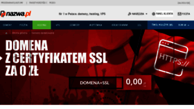 What Serwery.pl website looked like in 2018 (5 years ago)