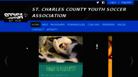 What Sccysa.org website looked like in 2018 (5 years ago)