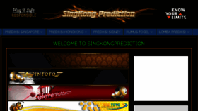 What Singkongprediction.net website looked like in 2018 (5 years ago)