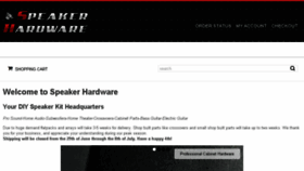 What Speakerhardware.com website looked like in 2018 (5 years ago)