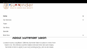 What Surrendersalon.com website looked like in 2018 (5 years ago)