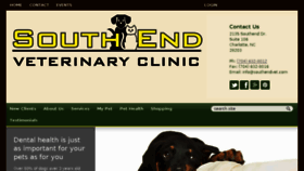 What Southendvet.com website looked like in 2018 (7 years ago)