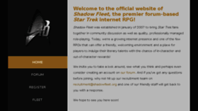 What Shadowfleet.org website looked like in 2018 (6 years ago)