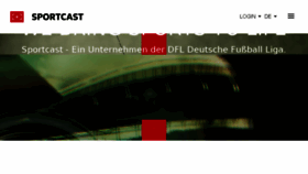 What Sportcast.de website looked like in 2018 (5 years ago)