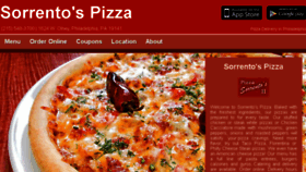What Sorrentos-pizza.com website looked like in 2018 (5 years ago)