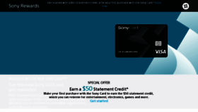 What Sonycard.com website looked like in 2018 (5 years ago)