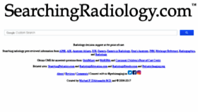 What Searchingradiology.com website looked like in 2018 (5 years ago)