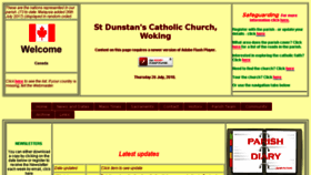 What St-dunstans.org website looked like in 2018 (5 years ago)