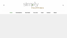 What Simplyphilippines.net website looked like in 2018 (5 years ago)