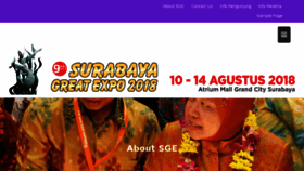 What Surabayagreatexpo.com website looked like in 2018 (5 years ago)