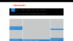 What Sportycious.com website looked like in 2018 (6 years ago)