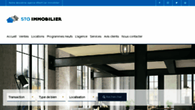 What Stgimmobilier.com website looked like in 2018 (5 years ago)