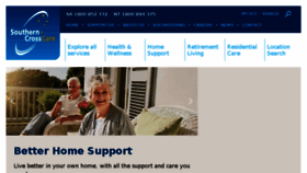 What Southerncrosscare.com.au website looked like in 2018 (5 years ago)