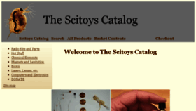 What Scitoyscatalog.com website looked like in 2018 (5 years ago)