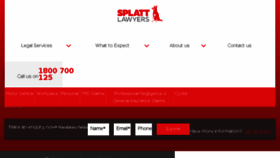 What Splattlawyers.com.au website looked like in 2018 (5 years ago)
