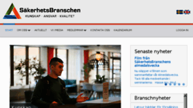 What Sakerhetsbranschen.se website looked like in 2018 (5 years ago)