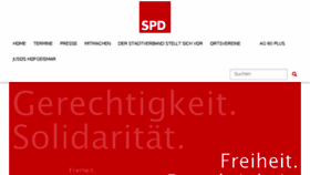 What Spd-stadtverband-hofgeismar.de website looked like in 2018 (5 years ago)