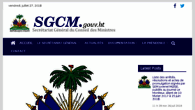 What Sgcm.gouv.ht website looked like in 2018 (5 years ago)