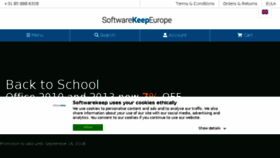 What Softwarekeep.eu website looked like in 2018 (5 years ago)