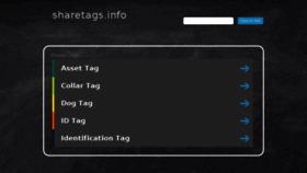 What Sharetags.info website looked like in 2018 (5 years ago)