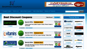 What Shoppingcouponz.com website looked like in 2018 (5 years ago)
