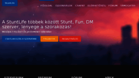 What Stuntlife.hu website looked like in 2018 (5 years ago)
