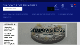 What Shadowsedgeminis.com website looked like in 2018 (5 years ago)