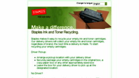 What Staplesadvantagerecycling.com website looked like in 2018 (5 years ago)