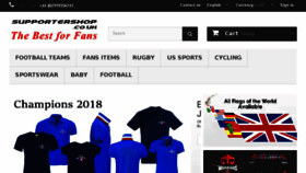 What Supportershop.co.uk website looked like in 2018 (5 years ago)