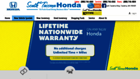 What Southtacomahonda.com website looked like in 2018 (5 years ago)
