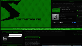What Sanitarium.fm website looked like in 2018 (8 years ago)