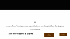 What Santacruzsymphony.org website looked like in 2018 (5 years ago)