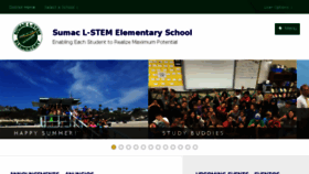 What Sumacelementary.org website looked like in 2018 (5 years ago)