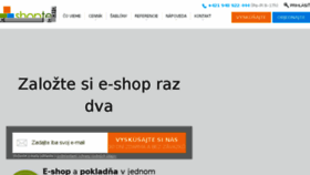 What Shoptet.sk website looked like in 2018 (5 years ago)