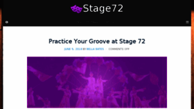 What Stage72.com website looked like in 2018 (5 years ago)