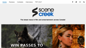 What Scenecreek.com website looked like in 2018 (5 years ago)