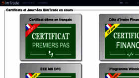 What Simtrade.fr website looked like in 2018 (5 years ago)