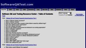 What Softwareqatest.com website looked like in 2018 (5 years ago)