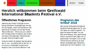 What Students-festival.de website looked like in 2018 (5 years ago)
