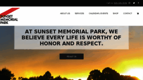 What Sunset-memorial.com website looked like in 2018 (5 years ago)